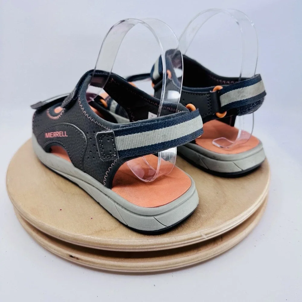 Merrell Panther 2.0 Boys 3 Gray Sport Sandals Water Hiking Shoes